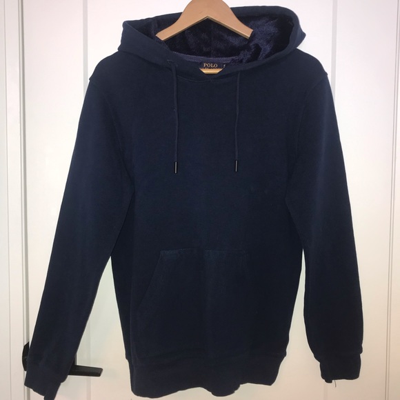 Polo Ralph Lauren Pullover Hoodie In Navy - Picture 2 of 5